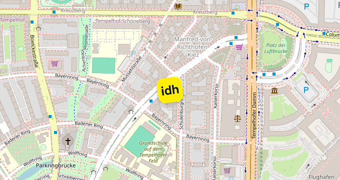 Karte: Manfred-von-Richthofen-Straße 15, 12101 Berlin
